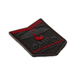 PATCH CAUCIUC - ALIEN INVASION TACTICAL UNIT - RED