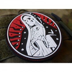 PATCH CAUCIUC - SANTA MUERTE - RED SKY