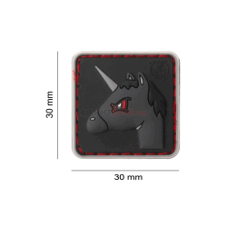 PATCH CAUCIUC - ANGRY UNICORN - COLOR