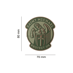 PATCH CAUCIUC - SAINT MICHAEL - GREEN