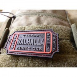 PATCH CAUCIUC - LARGE WALHALLA TICKET - BLACKOPS