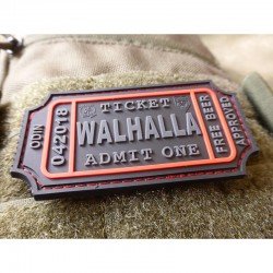 PATCH CAUCIUC - LARGE WALHALLA TICKET - BLACKOPS