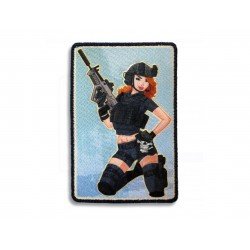 PATCH "JESS" PINUP GIRL BLACK OPS WOVEN