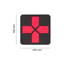 PATCH CAUCIUC - BIG RED CROSS MEDIC - BLACKMEDIC