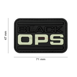 PATCH CAUCIUC - BLACK OPS - GLOW IN THE DARK