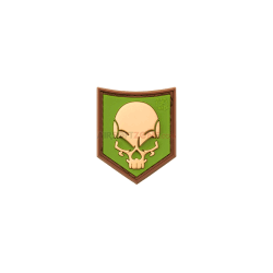 PATCH CAUCIUC - SOF SKULL - GREEN