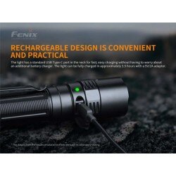 FENIX TACTICAL FLASHLIGHT PD40R V2.0 LED