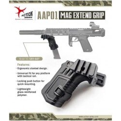 MAG EXTEND GRIP - BLACK