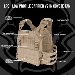 VESTA TACTICA LOW PROFILE CARRIER V2 - COYOTE