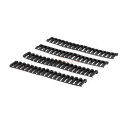 RAIL COVER 18 SLOTS - BLACK