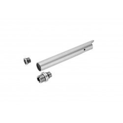 NINE BALL 2 WAY FIXED - NON-RECOILING OUTER BARREL FOR HI CAPA 5.1 - SILVER