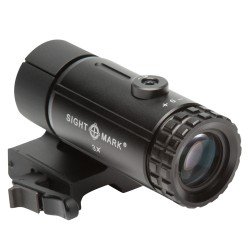 MAGNIFIER WITH LQD FLIP TO SIDE MOUNT - T-3 - BLACK