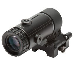 MAGNIFIER WITH LQD FLIP TO SIDE MOUNT - T-3 - BLACK