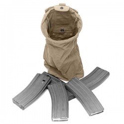 WARRIOR ASSAULT SYSTEMS SLIMLINE FOLDING DUMP POUCH COYOTE TAN