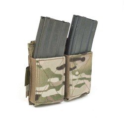 WARRIOR ASSAULT SYSTEMS DOUBLE ELASTIC MAG POUCH - MULTICAM