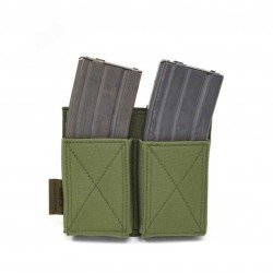 WARRIOR ASSAULT SYSTEMS DOUBLE ELASTIC MAG POUCH - OD