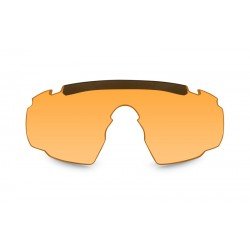 WILEY X BALLISTIC PROTECTION GLASSES SABER ADVANCED SMOKE/CLEAR/RUST LENSES TAN FRAME