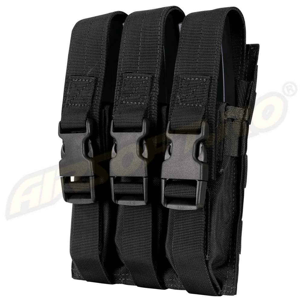 PORT INCARCATOR TRIPLU PENTRU MP5 - NEGRU