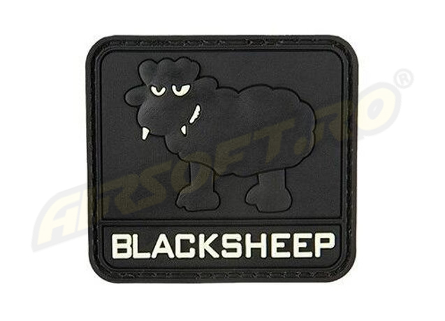 PATCH CAUCIUCAT - BLACK SHEEP - FOSFORESCENT