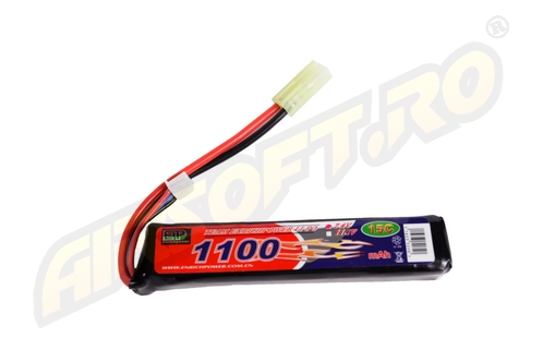 LIPO - ACUMULATOR 7.4V - 1100 MAH - 15C - MINI-TYPE