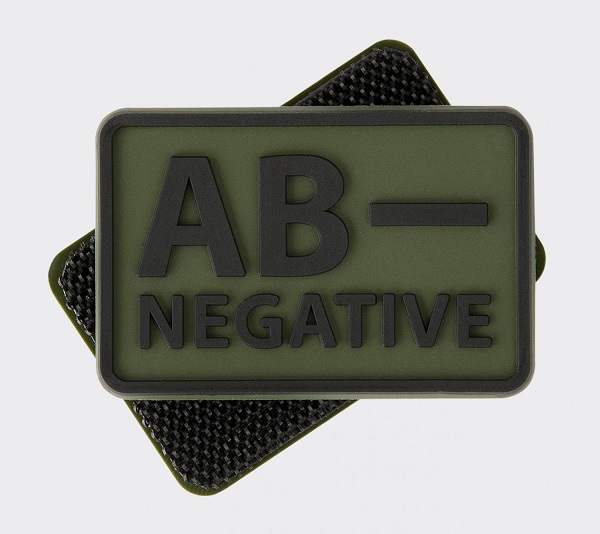 PATCH GRUPA SANGUINA - B NEGATIV - OLIVE GREEN - 1 | YEO