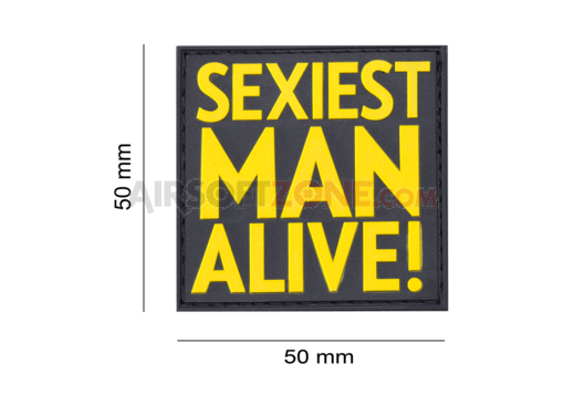 PATCH CAUCIUC - MESAJ SEXIEST MAN ALIVE - COLOR - 1 | YEO