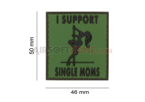 PATCH CAUCIUC - MESAJ I SUPPORT SINGLE MUMS - FOREST