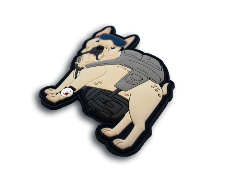 PATCH CAUCIUC - BULDOG FRANCEZ - 2 | YEO