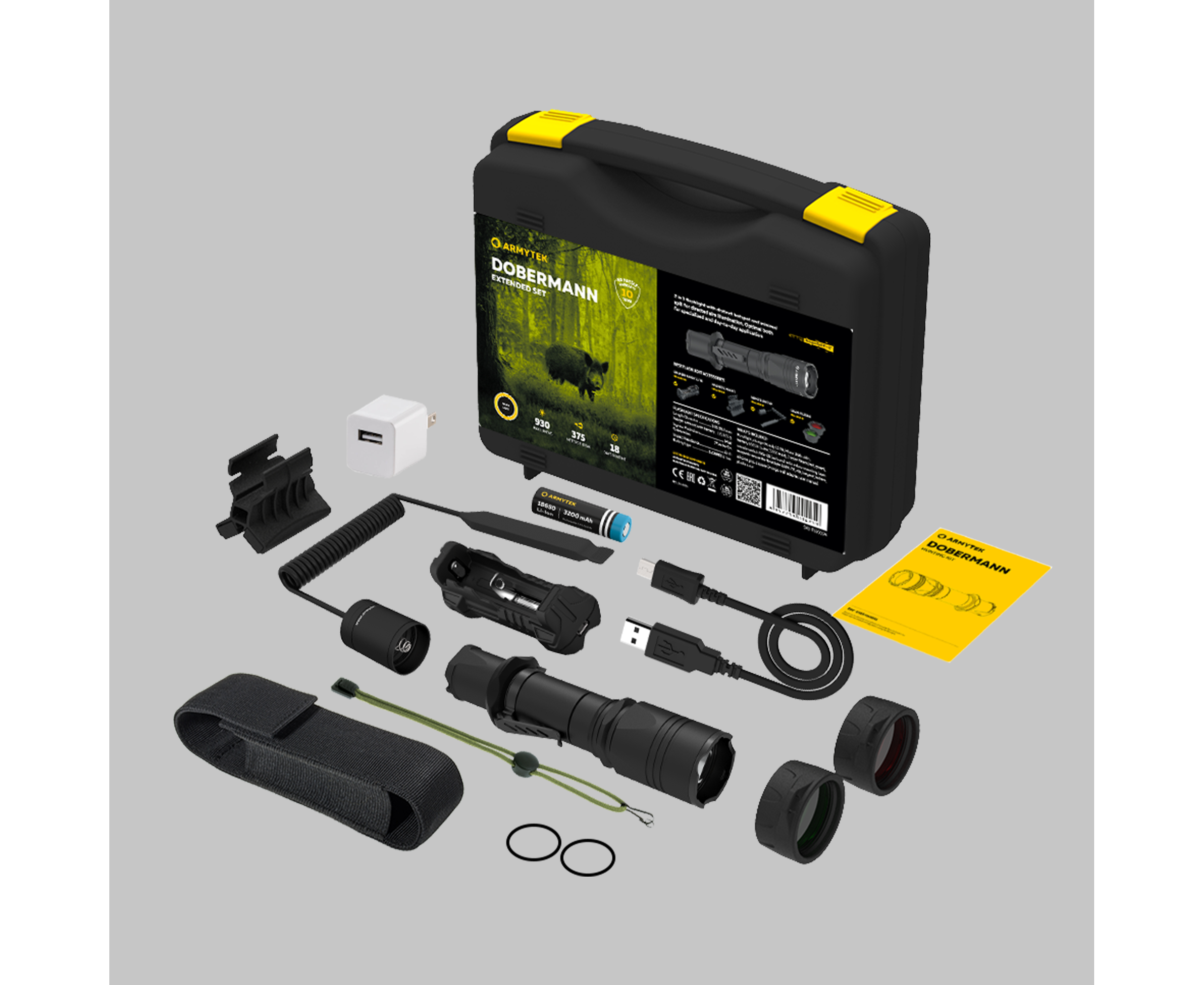 ARMYTEK SET LANTERNA DOBERMAN - WARM