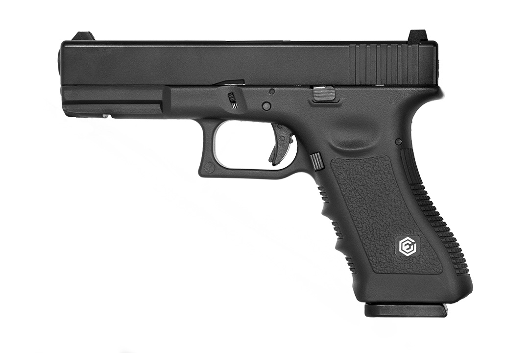 PISTOL MODEL E017 - CNC SLIDE - GBB - BLACK