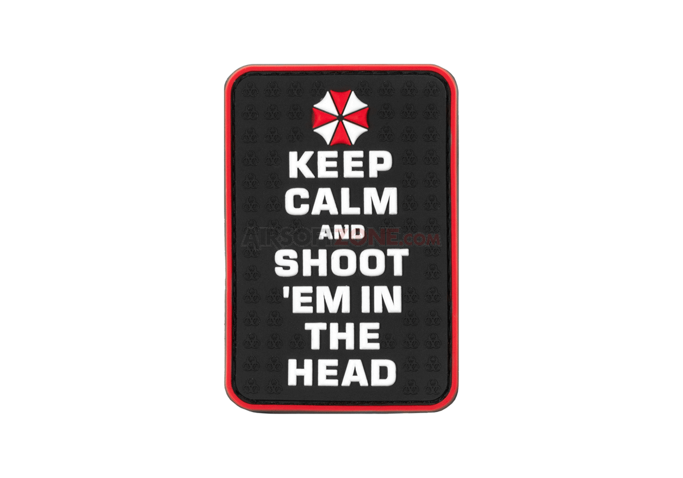 PATCH CAUCIUC - KEEP CALM AND SHOOT - COLOR