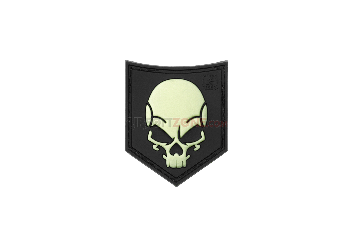 PATCH CAUCIUCAT - SOF SKULL - GLOW IN THE DARK