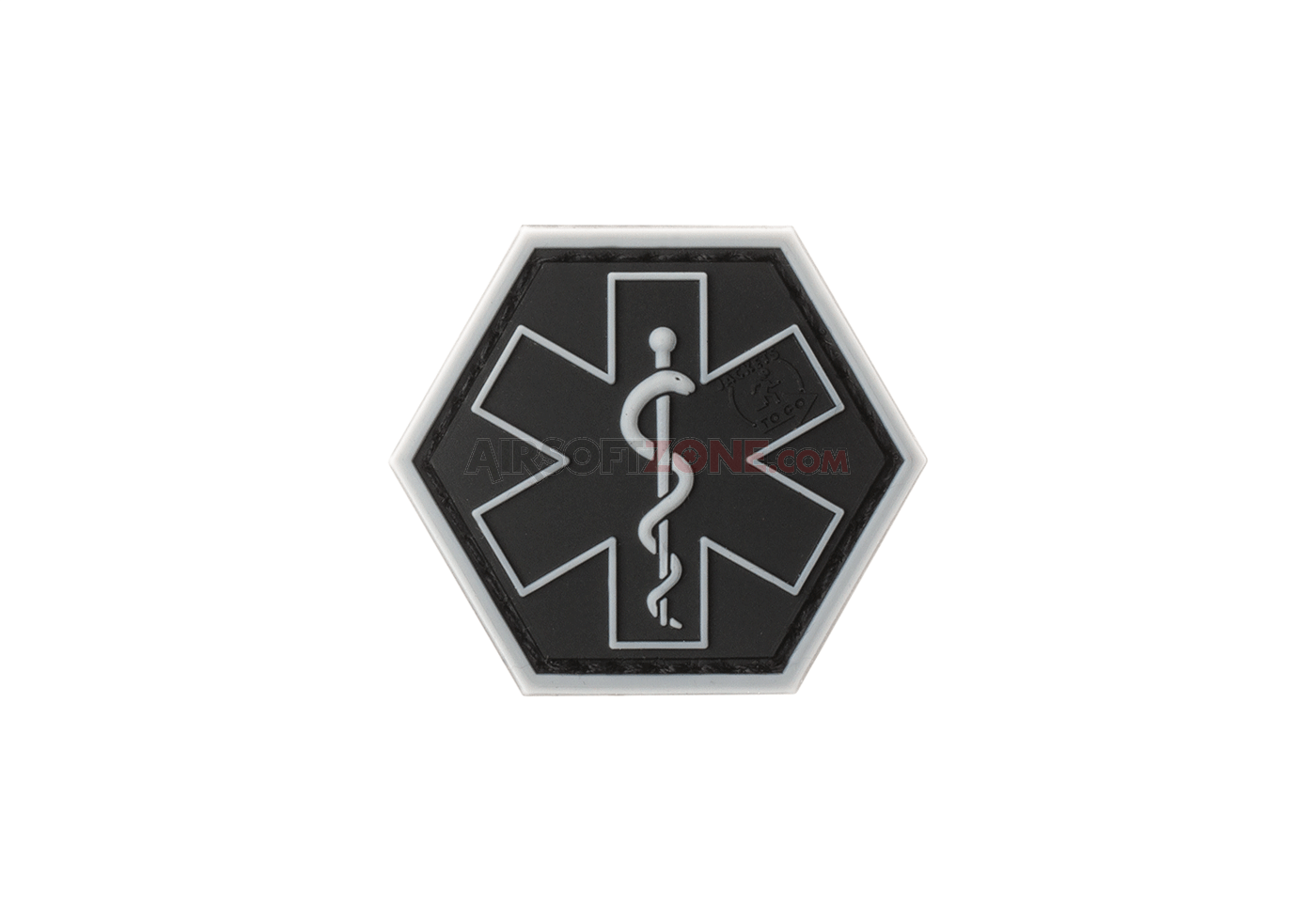 PATCH CAUCIUCAT PARAMEDIC HEXAGON - RANGER GREEN