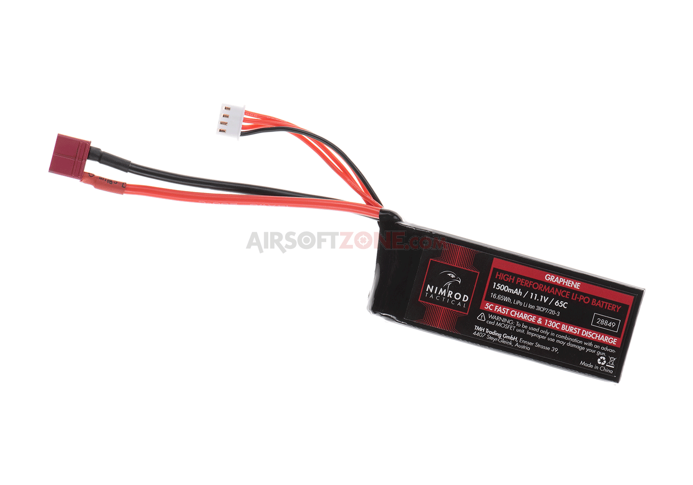 LI-PO - ACUMULATOR 11.1V - 1500MAH - 65C - GRAPHENE MINI TYPE - T-PLUG