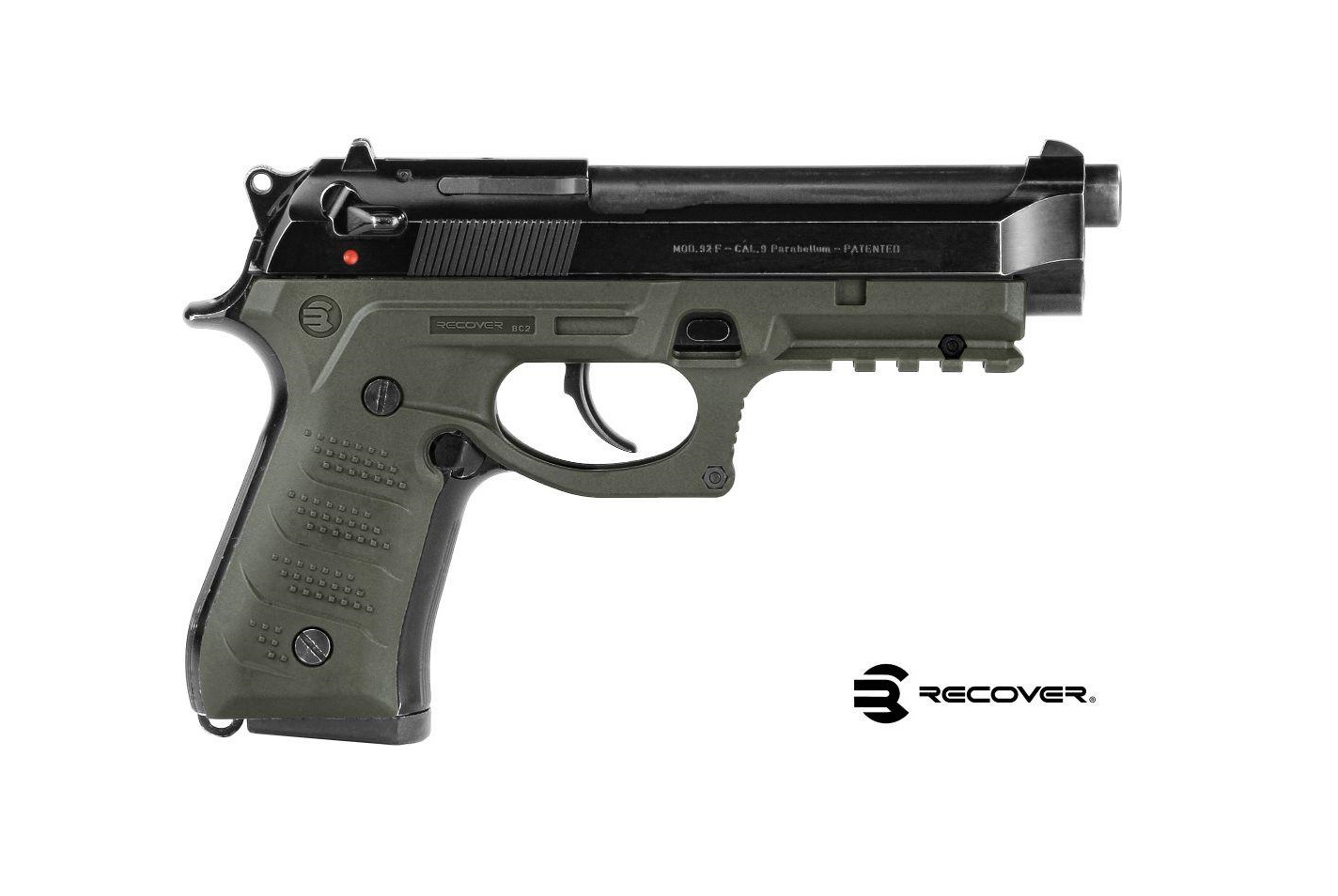 SISTEM GRIP PLUS RAIL PENTRU BERETTA 92/M9 - OD