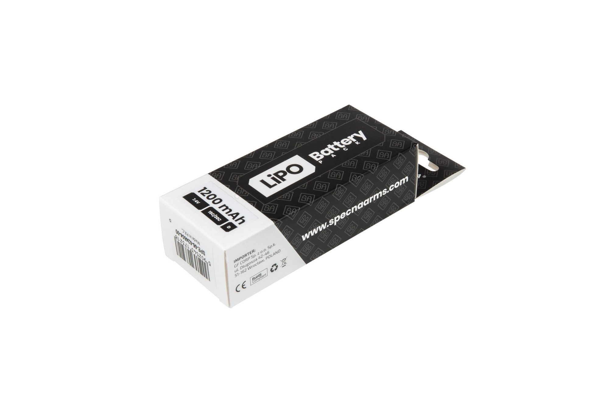 BATERIE LIPO 7.4V 1200MAH 15/30C DEANS