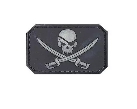 PATCH PIRATE SKULL 3D