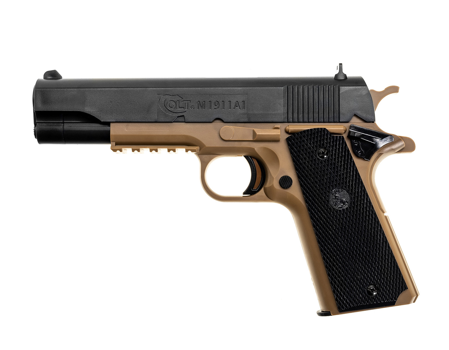 COLT 1911 - TAN BODY - BLACK SLIDE